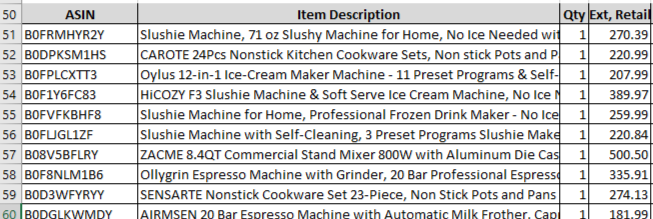 Amazon Manifested Pallet $1,218