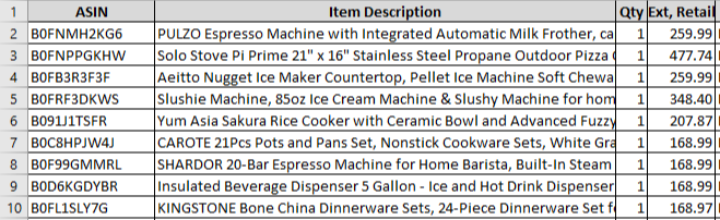 Amazon Manifested Pallet $1130