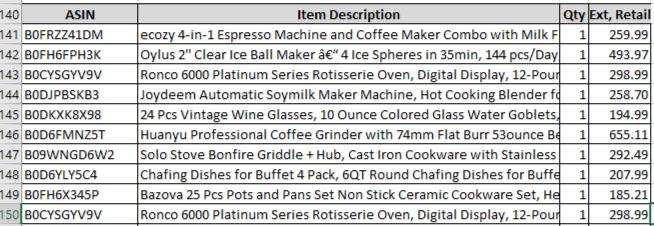 Amazon Manifested Pallet $1376