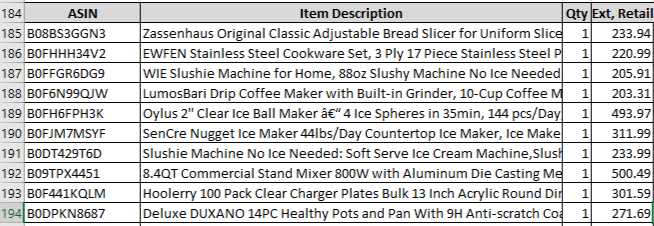 Amazon Manifested Pallet $1207