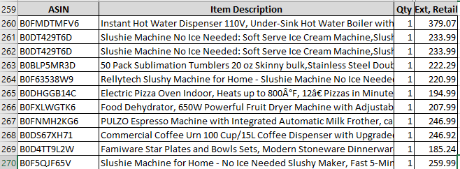 Amazon Manifested Pallet $1313
