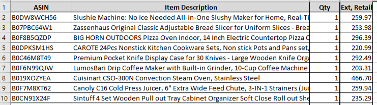 Amazon Manifested Pallet $1062