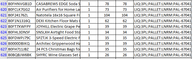 Manifested Amazon Pallet $1300