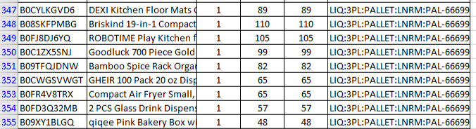 Manifested Amazon Pallet $1100