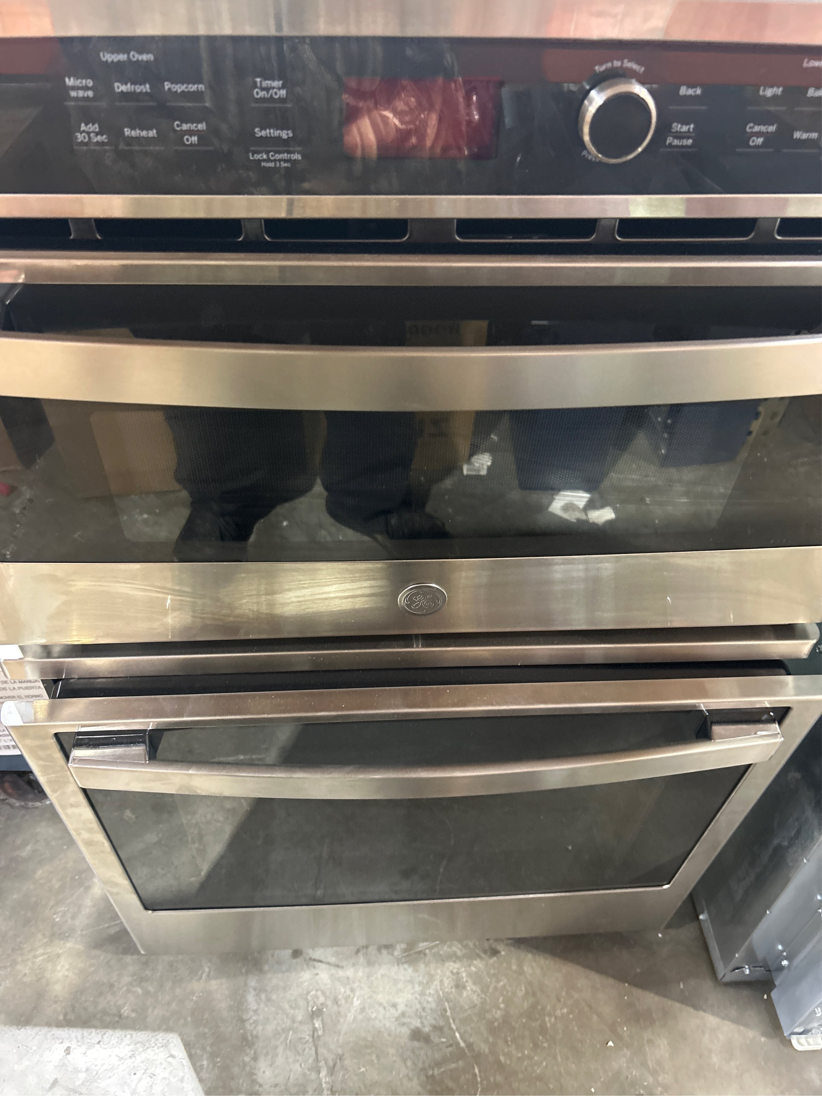 SALE! GE 27 in. Double Wall Oven w/Microwave SS-(W2)