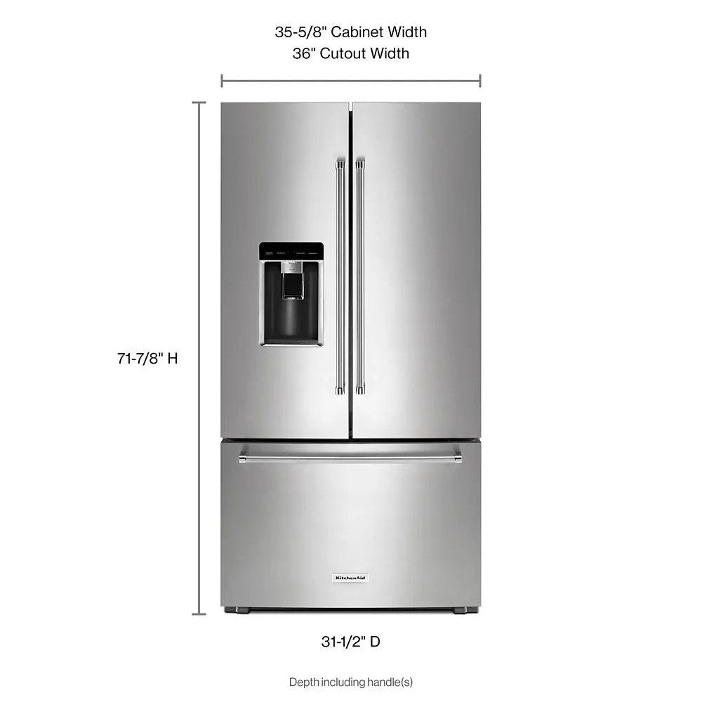 SALE! KitchenAid 23.8 Cu Ft Counter-depth French Door Fr