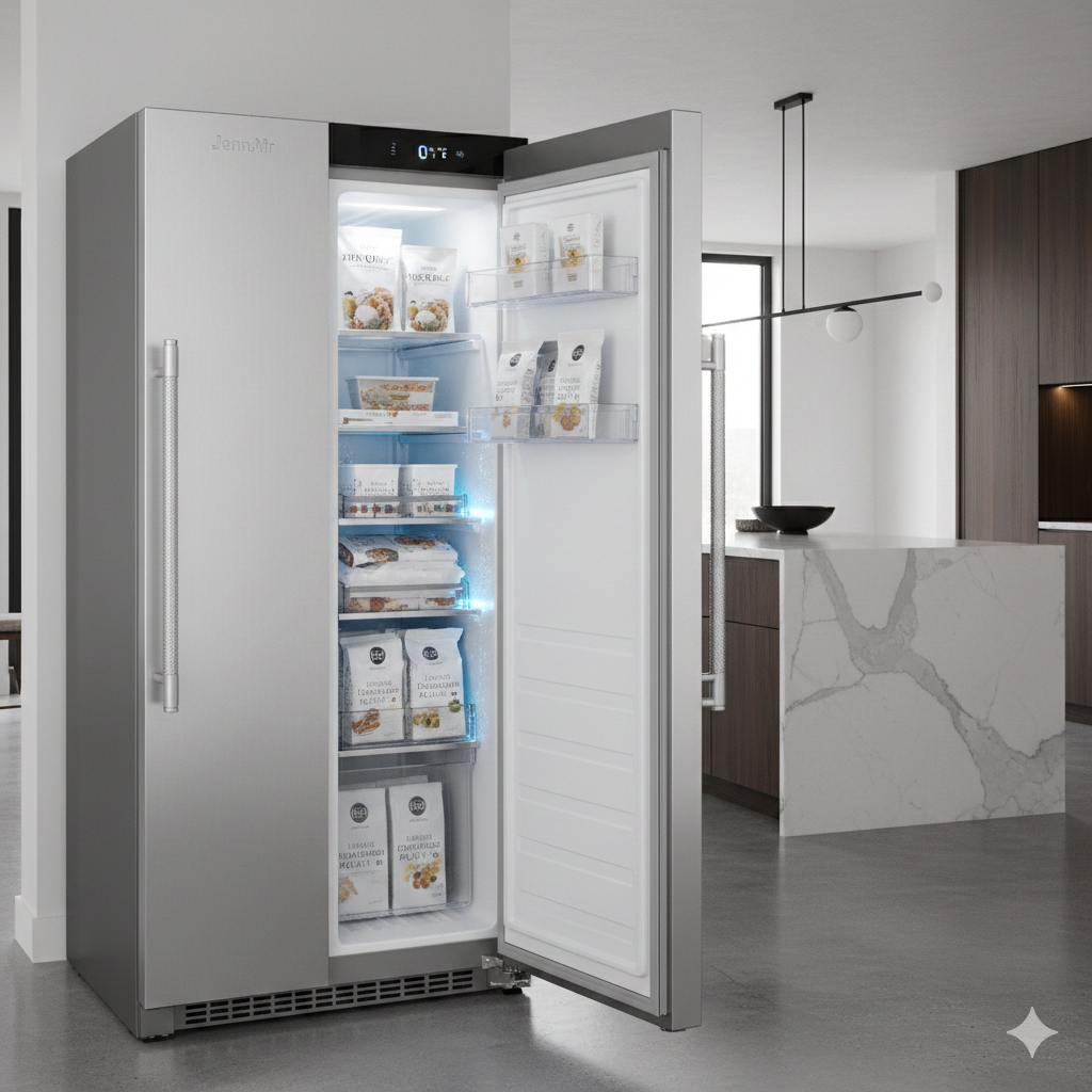 JennAir - 17.0 Cu. Ft. Upright Wi-Fi Freezer