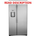 GE 21.8 cu ft Side by Side Refrigerator, SS · Lot #178m