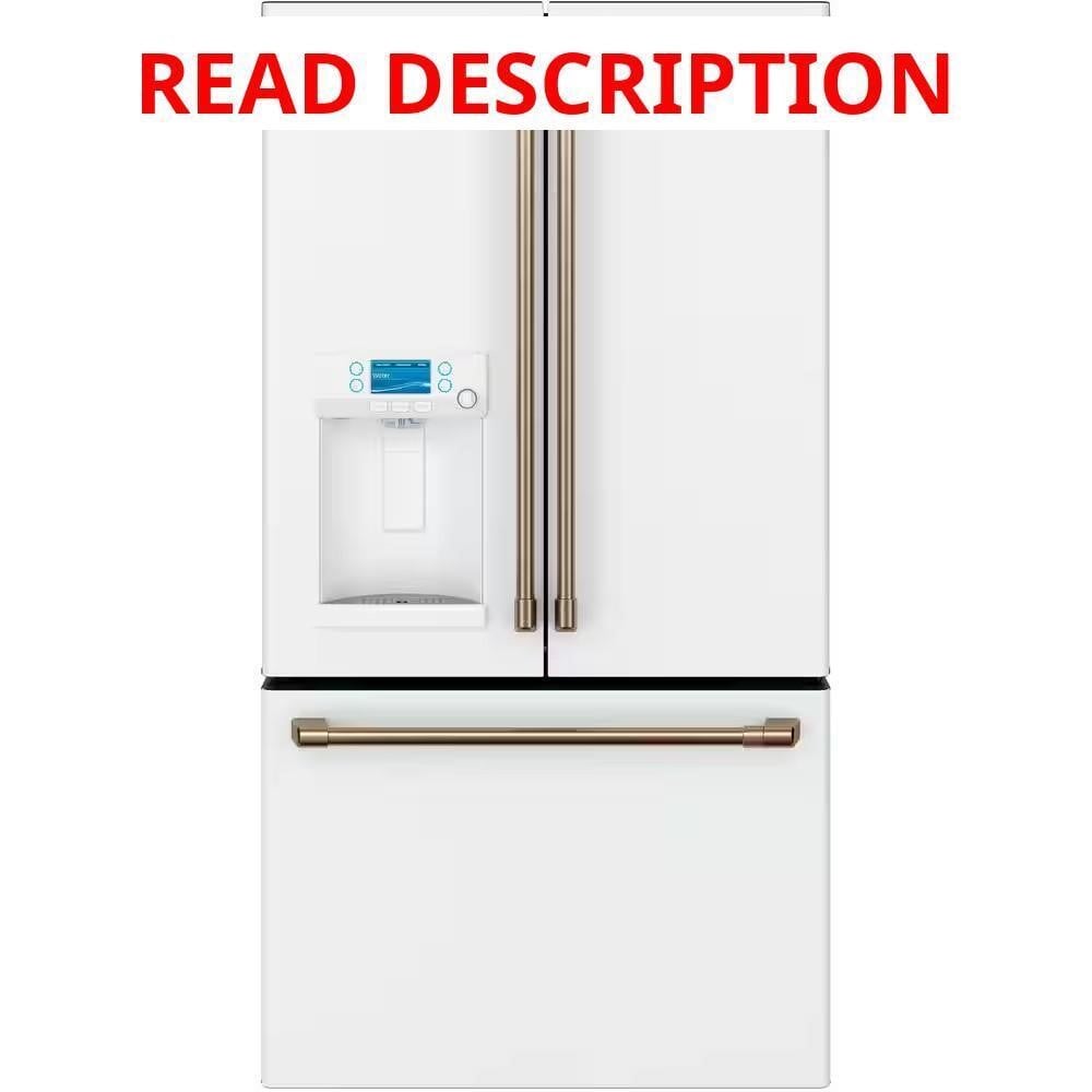 GE Cafe 22.2 cu ft Smart Fr Dr Refr Hot Wtr Disp · Lot #16m