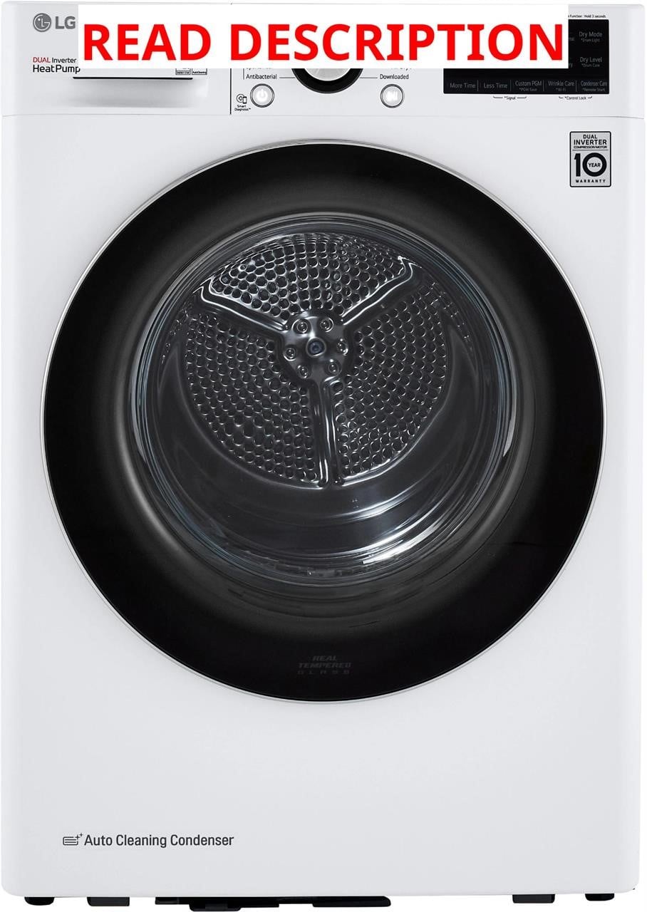 LG 4.2 cu ft Stackable Ventless Heat Pump Dryer · Lot #156m