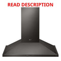 LG 36-in Ducted Wall-Mount Range Hood 600-CFM (B) · Lot #256m
