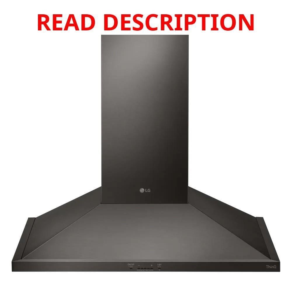 LG 36-in Ducted Wall-Mount Range Hood 600-CFM (B) · Lot #256m