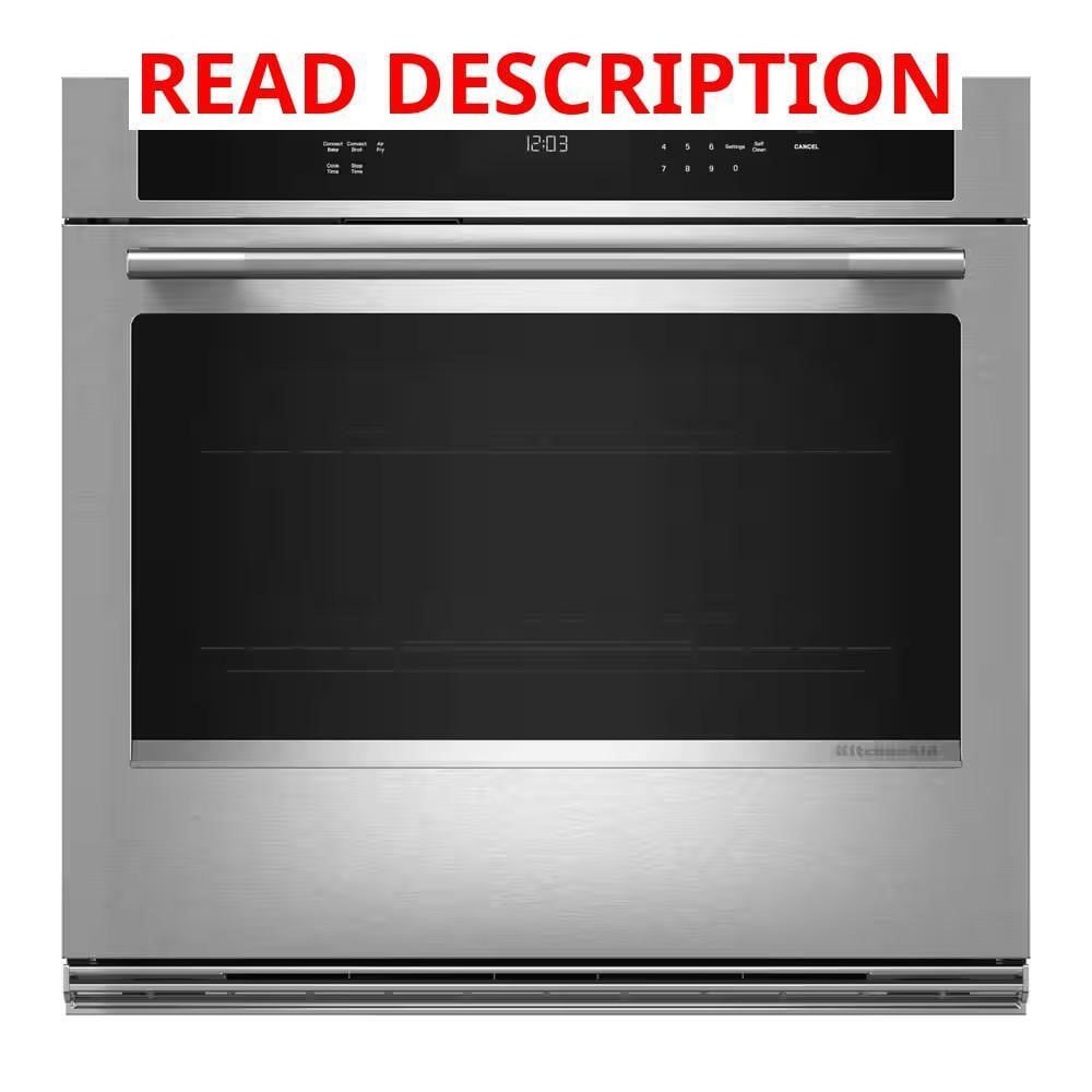 KitchenAid 30 in. Single Electric Wall Oven Air Fry · Lot #100m