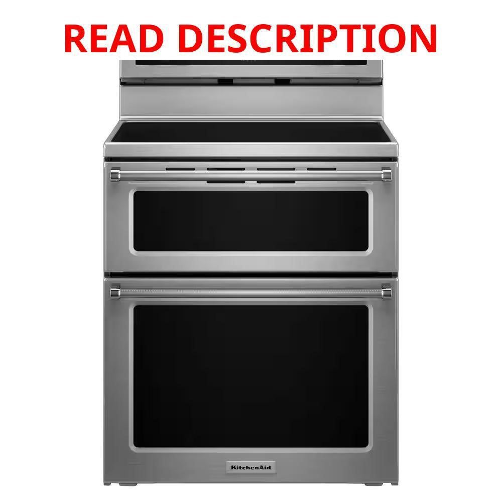 KitchenAid 6.7 cu. ft. 5-Burner Electric Range · Lot #90m