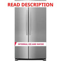 Frigidaire 36" 26 cu. ft. Side-by-Side Refrigerator · Lot #194m