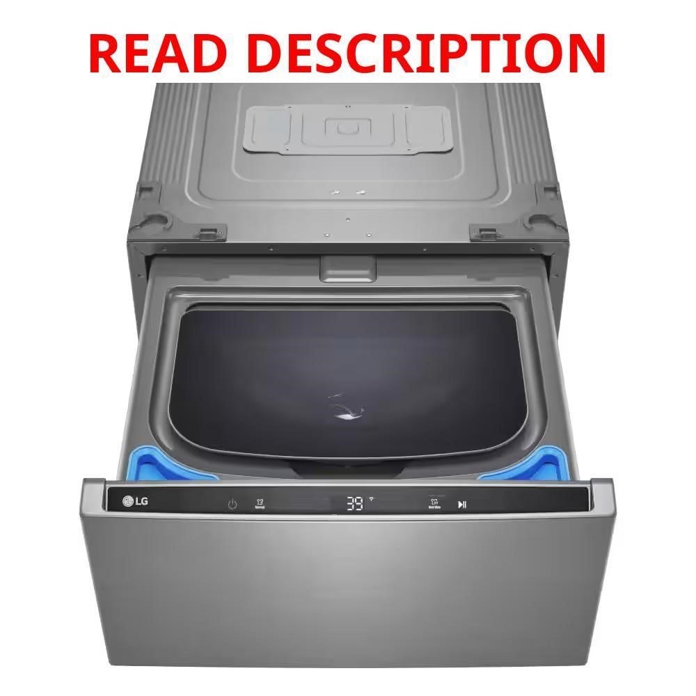 LG 27 in. 1 cu. ft. Pedestal Washer with DD Motor · Lot #32m