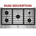 JennAir 36" Built-In Gas Cooktop, Stainless Steel · Lot #246m