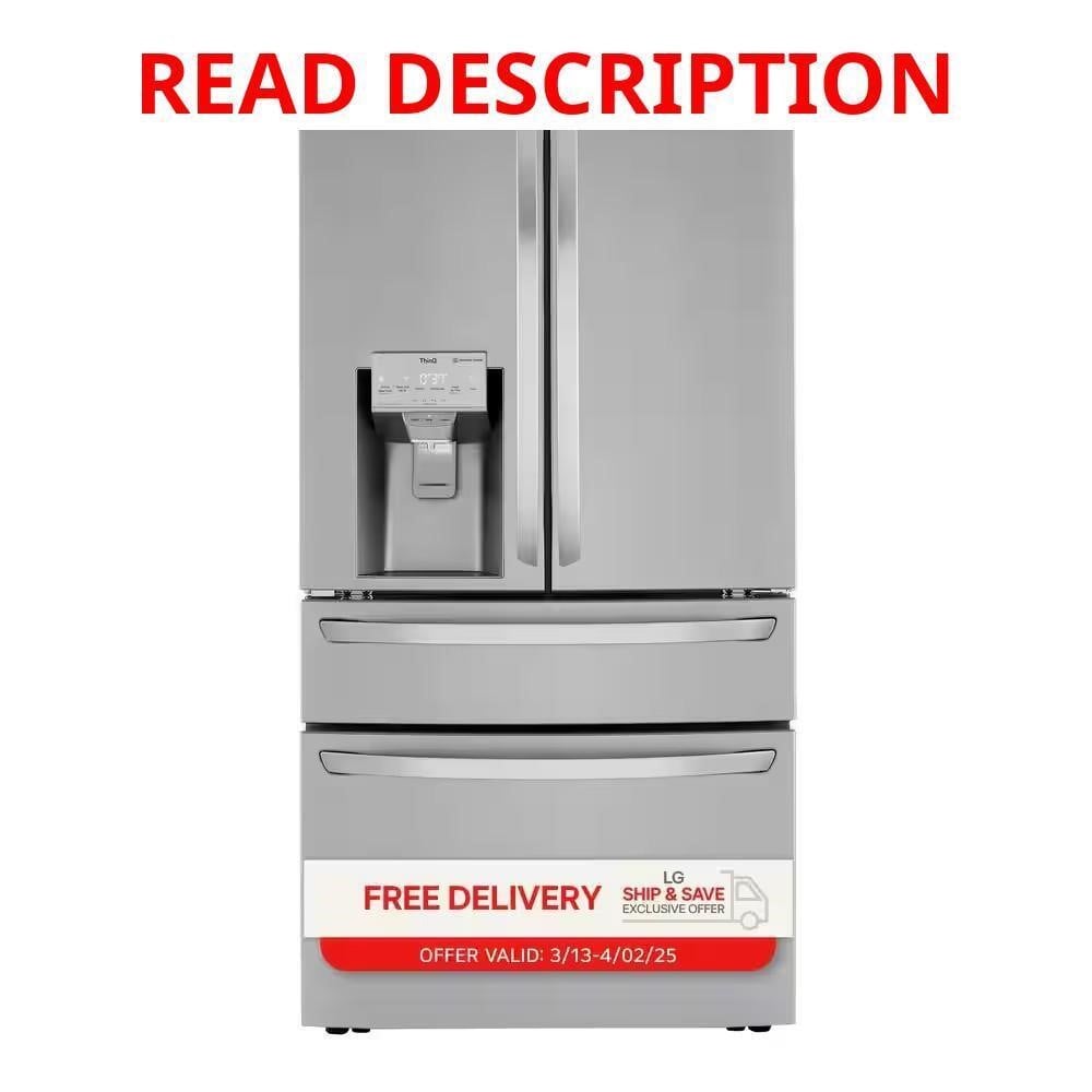 LG 30 cu. ft. 4-Door French Door Refrigerator · Lot #20m