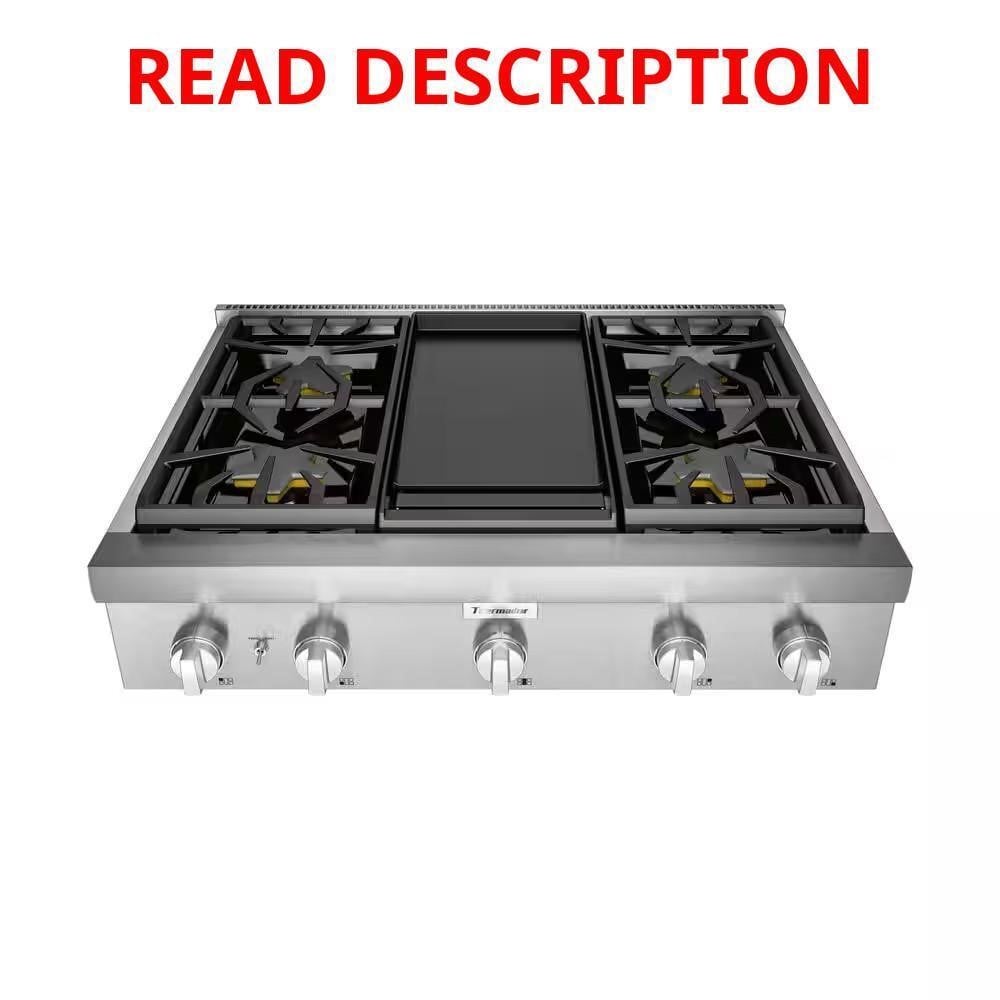 Thermador Professional Series 36 in. Gas Cooktop · Lot #144m