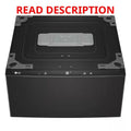 LG 27" Front Load Washer with Slim DD Motor, Black · Lot #58m