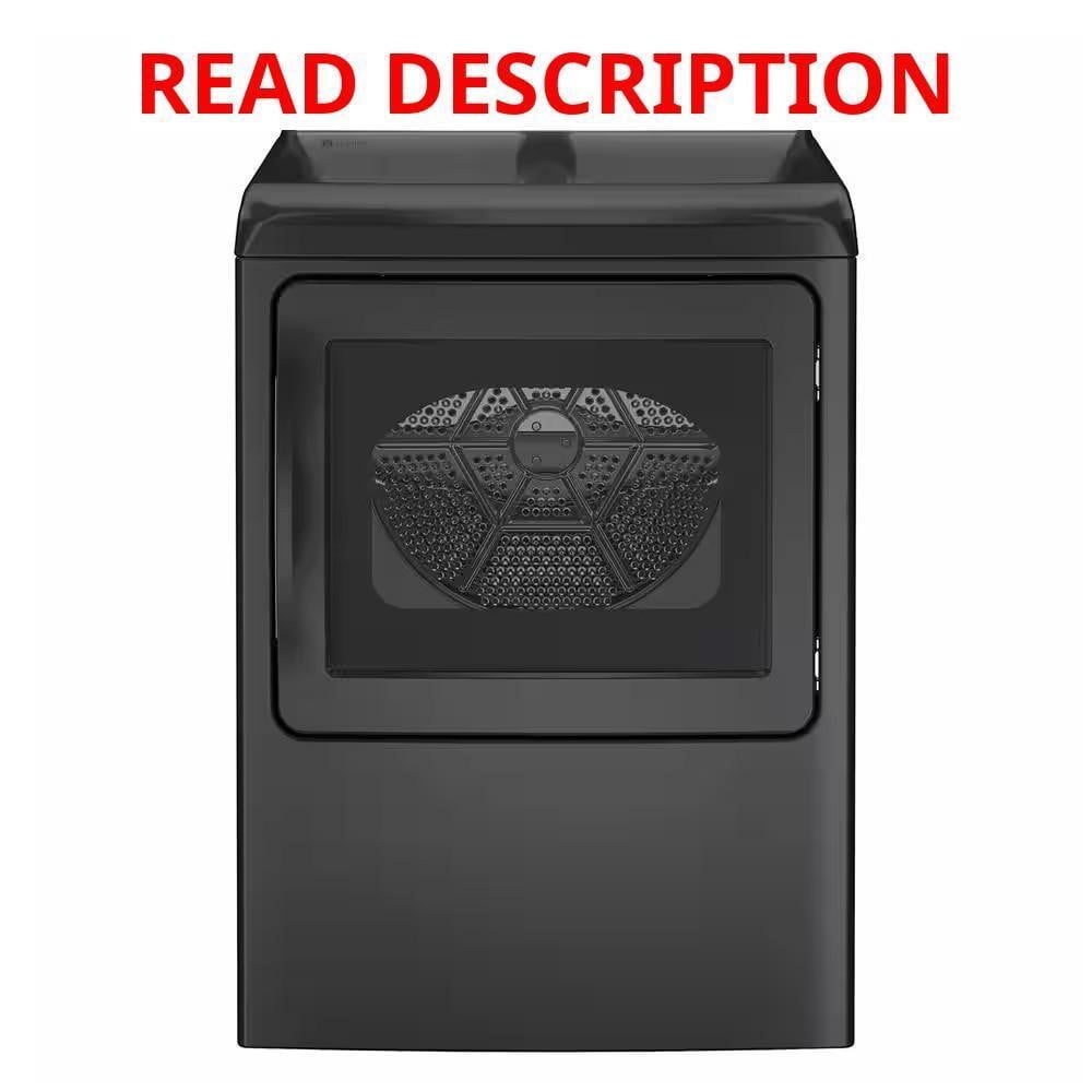 GE Profile 7.4 cu ft Smart Gas Dryer, Diamond Gray · Lot #180m