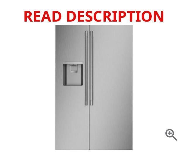 Monogram 36" Wide Side-by-Side Refrigerator · Lot #206m